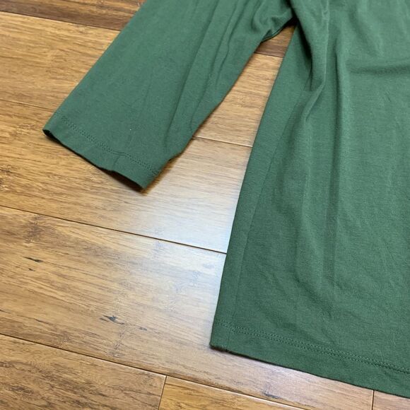 Talbots Top Womens Large Petite Green Cowl Neck 3/4 Sleeve Casual Comfy Blouse‎ - Picture 2 of 5